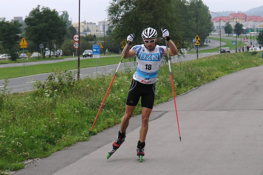 Vit Cerny podczas rogrzewki przed Mistrzostwam Jeleniej Góry 2012