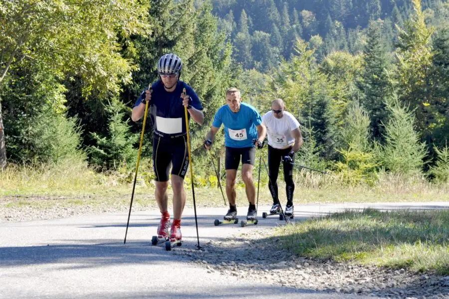 Sześćdziesiątka nartorolkarzy rywalizowała o tytuły najlepszych „górali” w Ski Way Przehyba Uphill