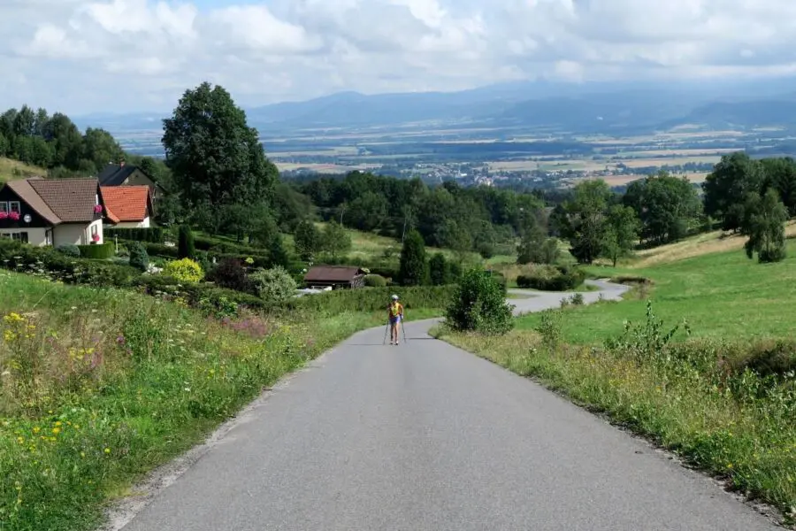 Pełna uroku trasa na nartorolki ze Smreczyny do Kašparovej chaty / Kamyk Uphill